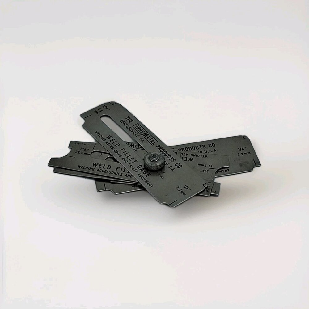 The Fibre-Metal Products Co. Weld Fillet Gage Welding Gauge Made in USA SAE